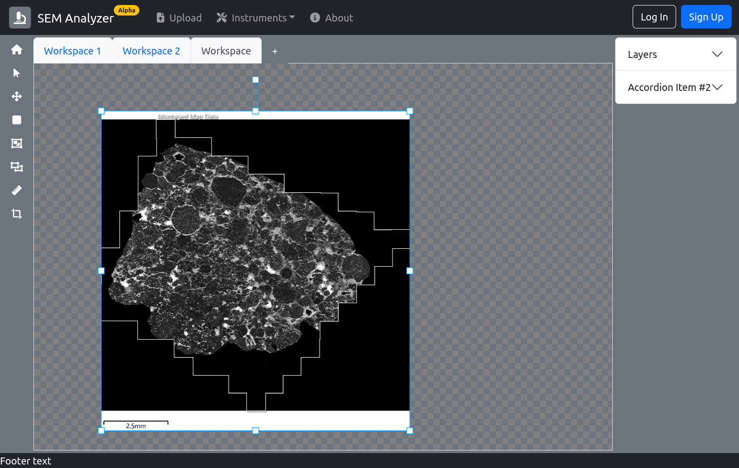 SEM Analyzer (screenshot)